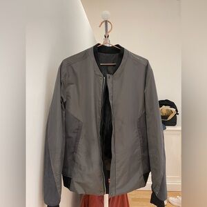 SOLD-Solid Homme Grey Bomber Jacket